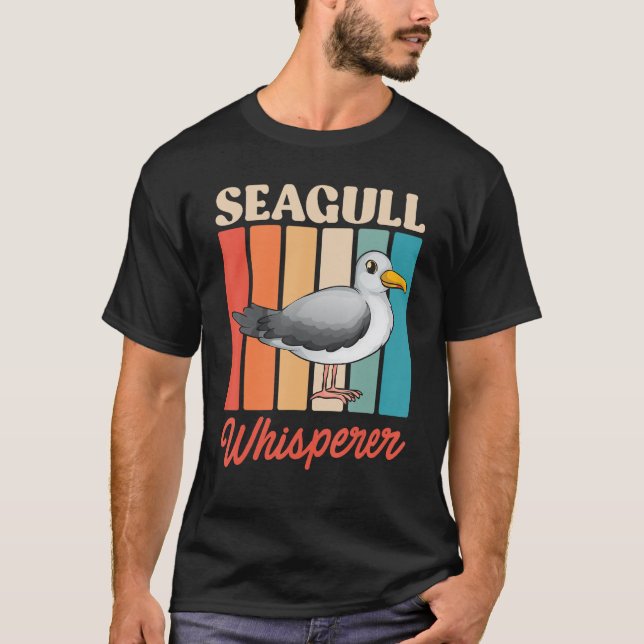 Camiseta Seagull Whisperer Bird Sea Birds Seagull Whispere (Frente)