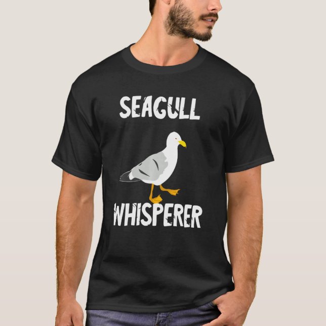 Camiseta Seagull Whisperer Gull Beach Birds Harbor Albatro (Frente)