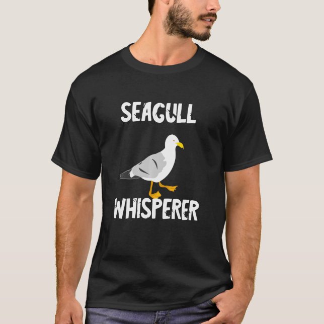 Camiseta Seagull Whisperer Gull Beach Birds Harbour Albatro (Frente)