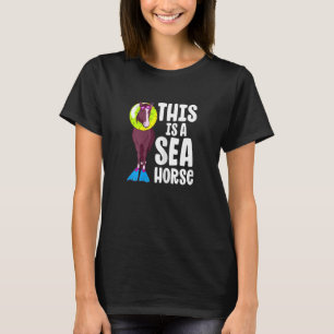 Camiseta SeaHorse Riding Racing Racing Girl Spo