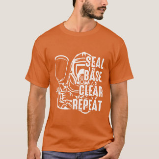 Camiseta Seal Base Clear Repeat Funny Car Sprayer Car Paint