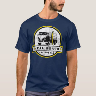 Camiseta Seal Beach California Hippie Van Surfer