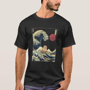 Camiseta Seal Kanagawa Wave Surf Engraçado