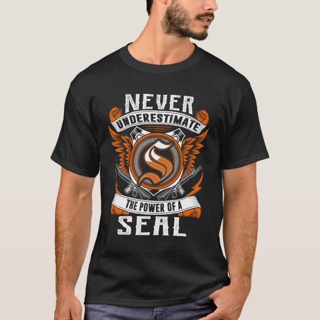 Camiseta SEAL - Nunca Subestimar Personalizado (Frente)