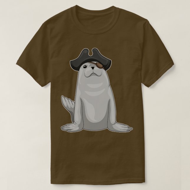 Camiseta Seal Pirate Eye (Frente do Design)