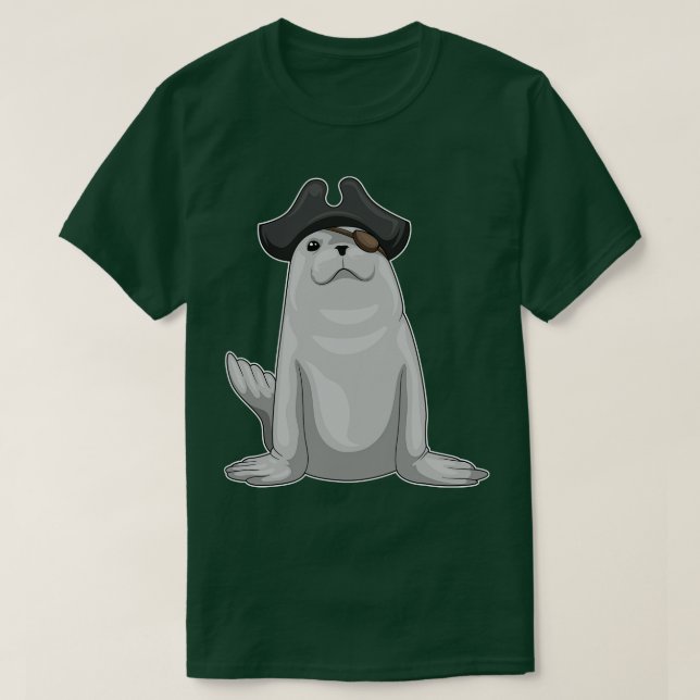 Camiseta Seal Pirate Eye (Frente do Design)