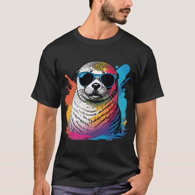 Camiseta Seal retro vintage (Frente)