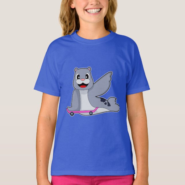 Camiseta Seal Skater Skateboard (Frente)