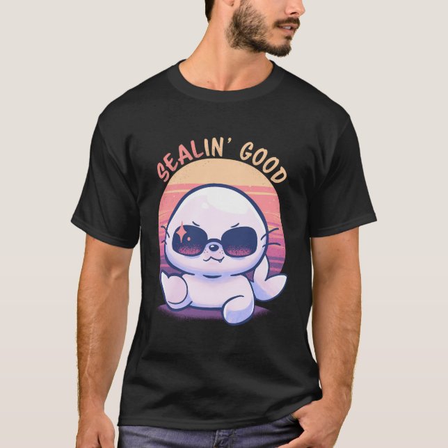 Camiseta Sealin Good - Selo de Verão (Frente)