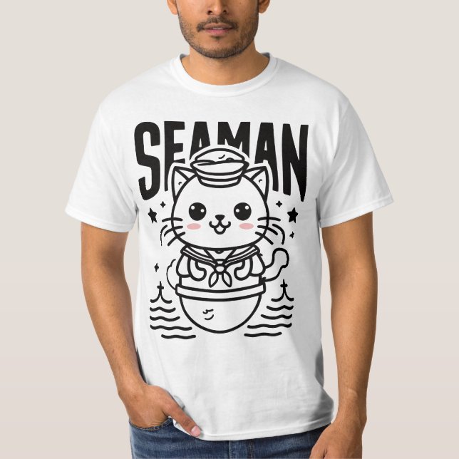 Camiseta Seaman Cat Lover (Frente)