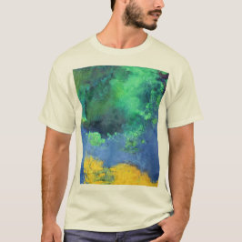 Camiseta Seascape esmeralda do oceano na água-marinha
