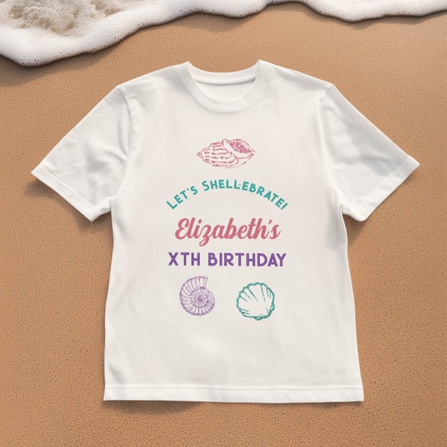 Camiseta Seashell Girls Birthday (Criador carregado)