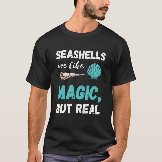 Camiseta Seashell Magic Clamshell Seashell Collector Sea Sh (Frente)