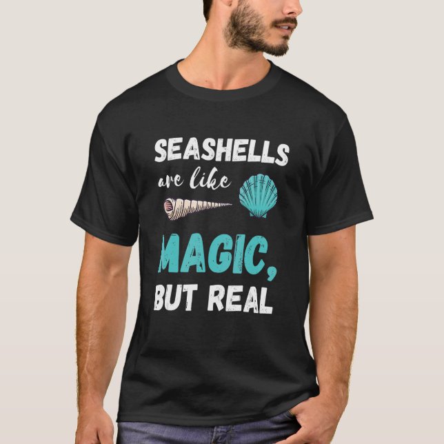 Camiseta Seashell Magic Clamshell Seashell Collector Sea Sh (Frente)