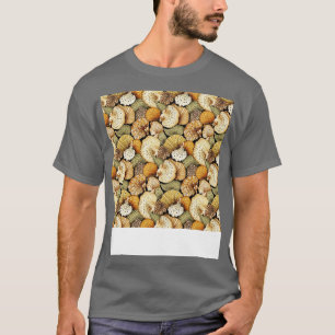 Camiseta Seashell Seamless Patterno Sea Shell Clam Beach Se