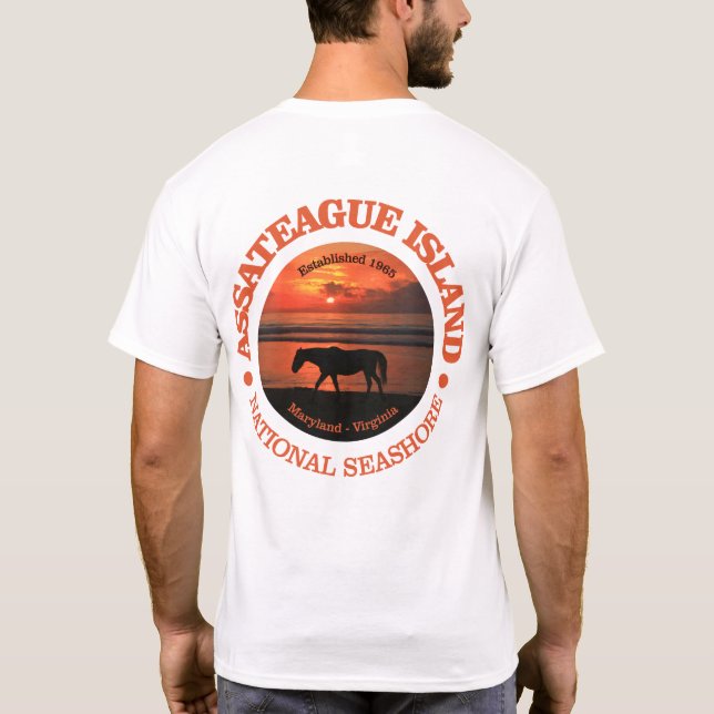 Camiseta Seashore Nacional da Ilha de Assateague (Verso)