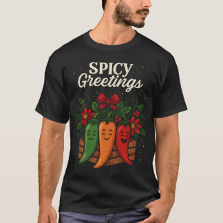 Camiseta Seasoning Greetings Cute Holiday Spice Characters