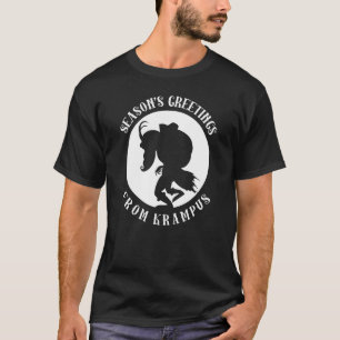 Camiseta Seasons Saudações do Folclore Alemão de Krampus Ch