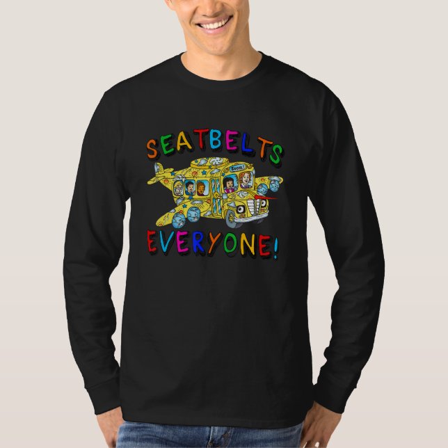 Camiseta Seatbelts Everyone Funny School Bus Driver Busman  (Frente)