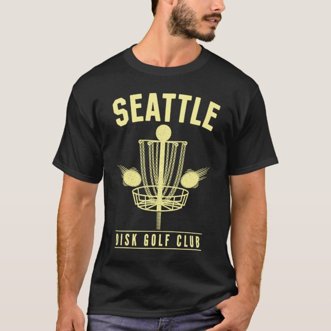 Camiseta Seattle Disk Golf Club Golfer Washington Disk Golf (Frente)