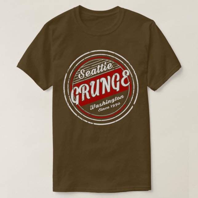 Camiseta Seattle Grunge 3  (Frente do Design)