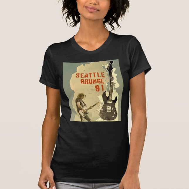 Camiseta Seattle Grunge Music 1991 (Frente)