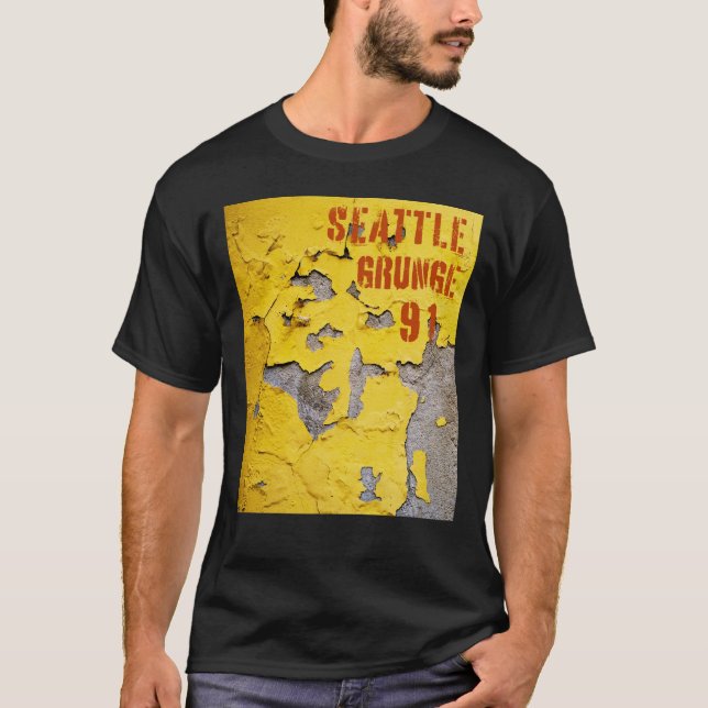 Camiseta Seattle Grunge Music 1991 (Frente)