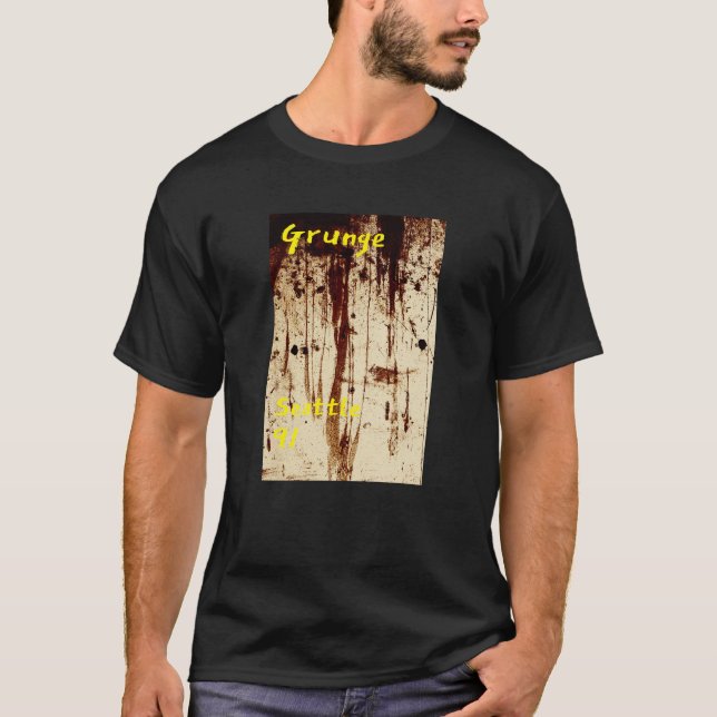 Camiseta Seattle Grunge Music 1991 (Frente)