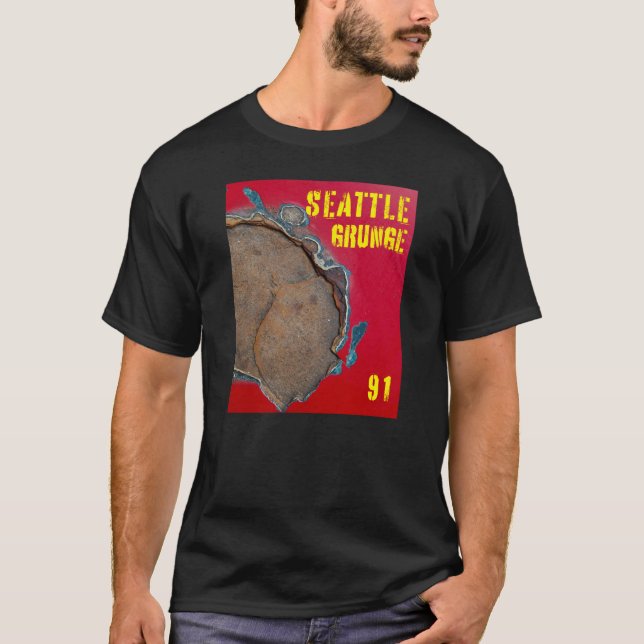 Camiseta Seattle Grunge Music 1991 (Frente)