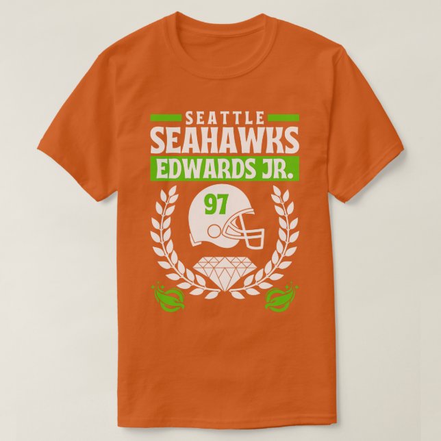Camiseta Seattle Seahawks Edwards Jr 97 Edition (Frente do Design)