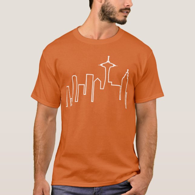 Camiseta Seattle Skyline Frasier funny (Frente)