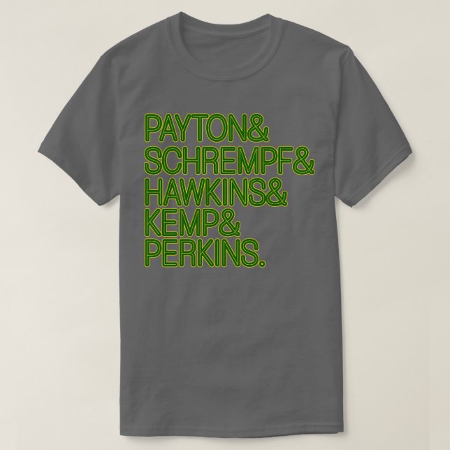 Camiseta Seattle SuperSonics Retro 90s Lineup Fan Art (Frente do Design)