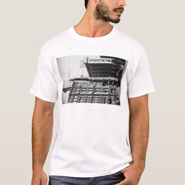 Camiseta Seattle, Totem pólo de WAIndian no quadrado (Frente)