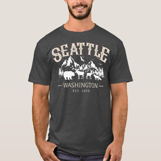 Camiseta Seattle Wahington Souvenir Gift (Frente)