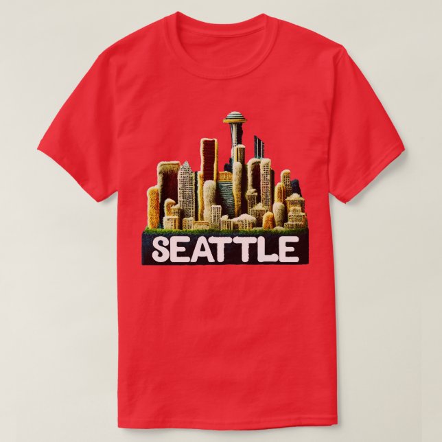 Camiseta Seattle Washington (Frente do Design)