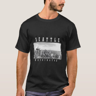 Camiseta Seattle Washington Skyline Pride Space Agulha