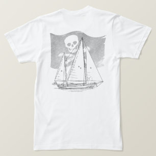 Camiseta SeaWolf com Bandeira Pirata Subjugada
