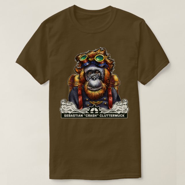 Camiseta Sebastian Crash Cluttermuck (Frente do Design)