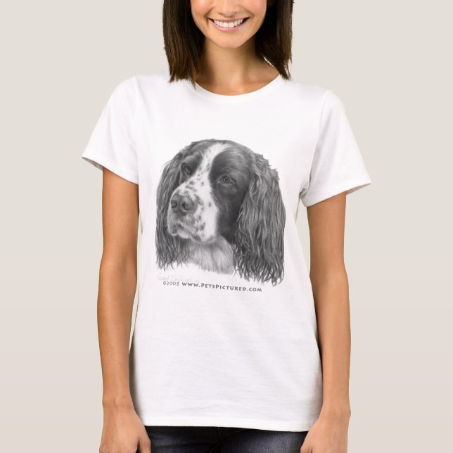 Camiseta Sebastian, Spaniel de Springer inglês (Frente)