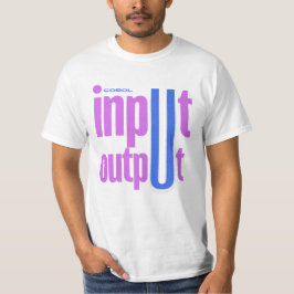 Camiseta Seção de Entrada e Saída da Linguagem de Programaç