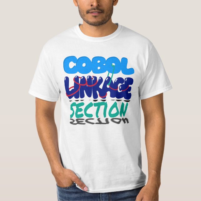 Camiseta Seção de Vinculação na Programação do Cobol (Frente)
