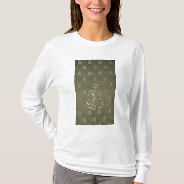 Camiseta Seção do verde e do damasco do ouro (Frente)