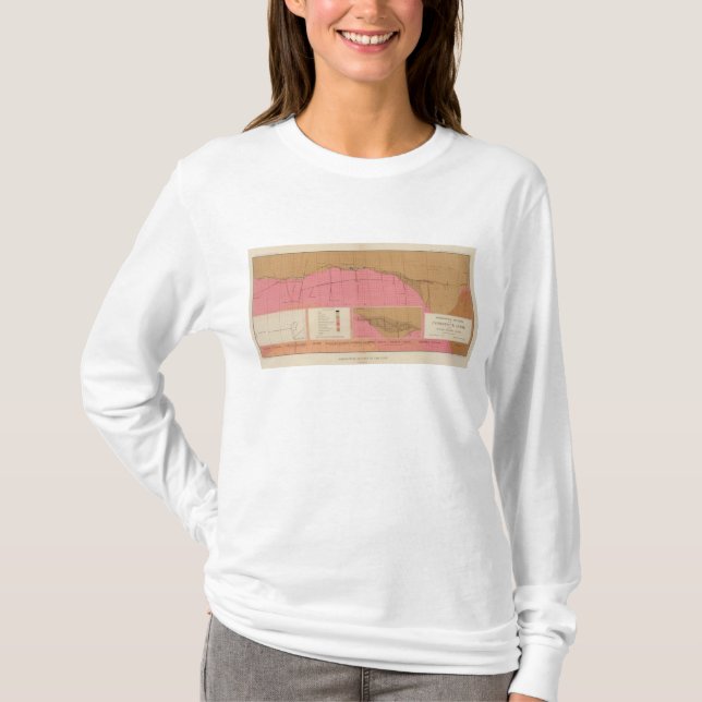 Camiseta Seção horizontal do filão de Comstock norte (Frente)