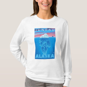 Camiseta Secção transversal do iceberg - Juneau, Alaska