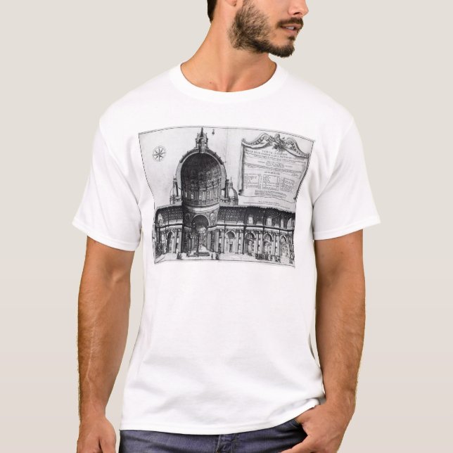 Camiseta Secção transversal longitudinal de St Peter (Frente)