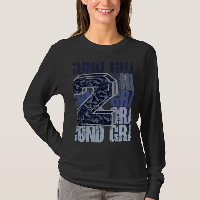 Camiseta Second Grade 2nd Grader Cheetah Leopard Teacher St (Frente)
