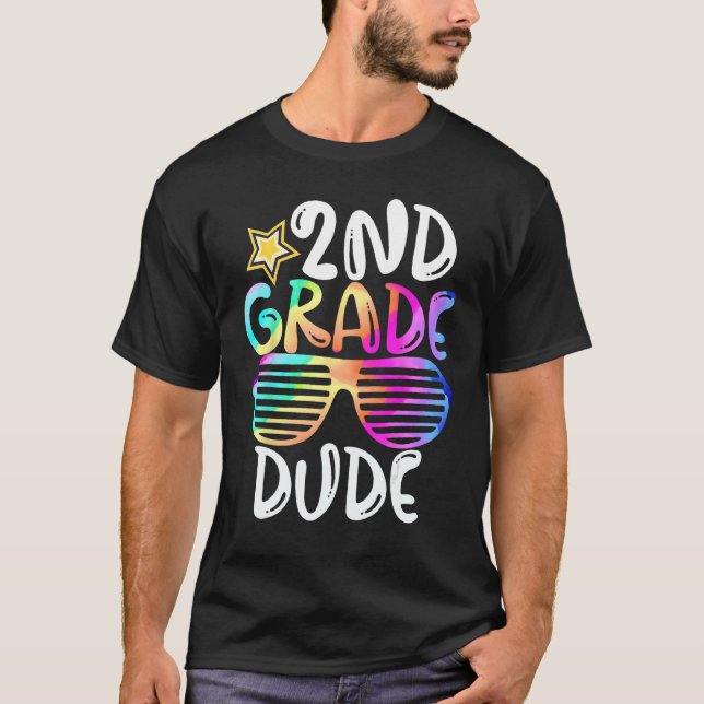 Camiseta Second Grade Dude 2nd Grade Teachers Students Back (Frente)