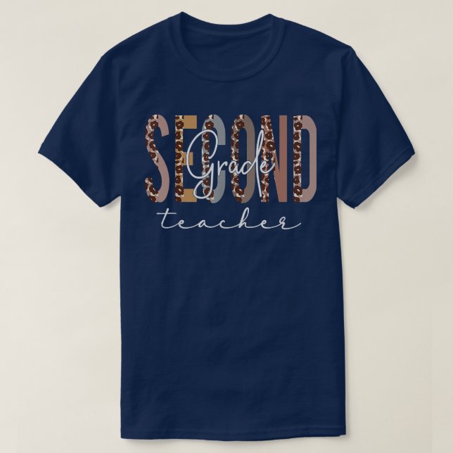 Camiseta Second Grade Teacher Back To School Appreciation L (Frente do Design)