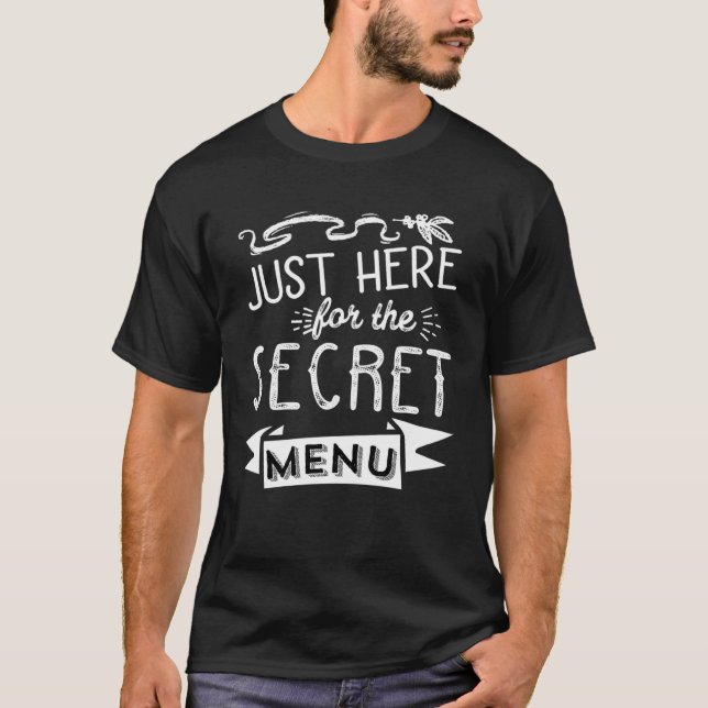 Camiseta Secret Menu  Foodie Food Critic Restaurant Reviewe (Frente)