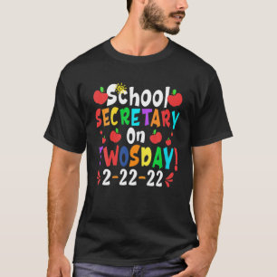 Camiseta Secretária da Escola de Mulheres Na Escola 2-22-2